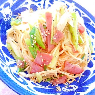 ❤長葱とベーコンのバタポン・パスタ❤